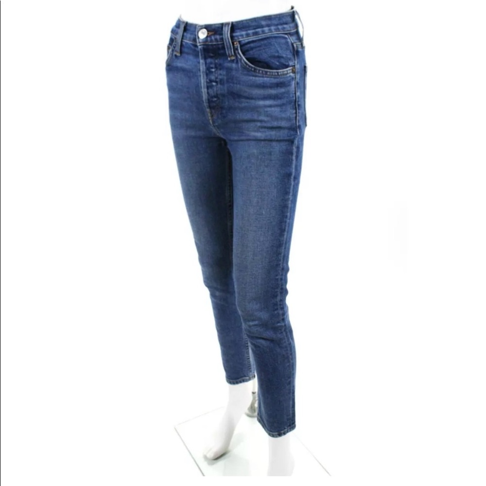 RE/DONE ORIGINALS HIGH RISE ANKLE CROP - Picture 4 of 5